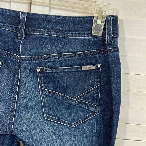Chico's Jeans Size 0.5 (6) So-Slimming Stretch Denim Mid Rise - Picture 8 of 14